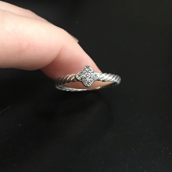 David Yurman Jewelry - David Yurman Quatrefoil Ring with Diamonds